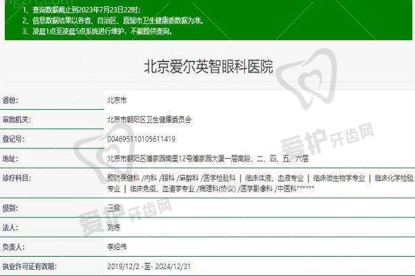 北京爱尔英智眼科医院交通路线